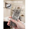 Nail Liner Brush, Fine Line Nail art Brushes 5/9/15/20/25mm Thin Line Nail Brushes Detail Drawing, Liner Brush for Nails Gel