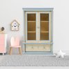 NUOBESTY 1pc 1:12 Scale Mini Bookshelf Furniture Miniature Display Cabinet Model Wooden Shelf Cabinet Doll House Furniture Accessories