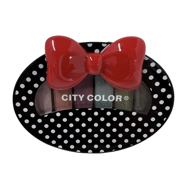 CITY COLOR Polka Dot Eye Shadow COLLECTION ONE (1) 1.0 oz ~Vibrant Shades in Cute Polka Dot Compact for Bold, Playful Eye Looks!