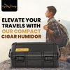 Cigar Caddy 3240 Travel Cigar Humidor, Holds 10 Cigars, Waterproof, Airtight Seal, Crush Proof, Coin Release for Air Pressure