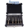Cal-hawk 5pc Sae High Speed Steel w/ Cobalt Step Drill Set