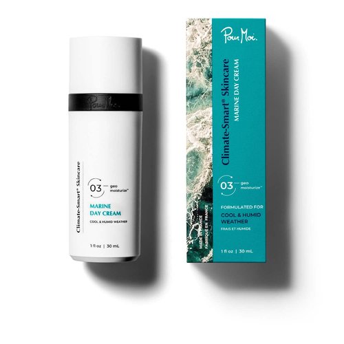 Pour Moi Marine Day Cream | Climate-Smart Cutting-edge Anti-aging Face Cream Formulated to Geo-moisturize in the Natural-light-deprived Rainy Season For Clearer, Smoother, Youthful Skin