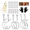 Gakonp Nose Piercing Kit 34pcs Piercing Kit with Stainless Steel Piercing Needles 18G Piercing Piercing Clamps Gloves Nose Ring Nose Nail for Body Piercing Kit Piercing Supplies