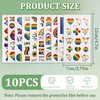 10 Sheets Rainbow Temporary Tattoos, Pride Temporary Tattoos Butterfly/Flower/Heart/Rainbow Tattoos for Pride Festivals, for Women Man Pride Party Favors, Pride Equality Parades Celebrations