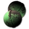 Emergency Stank Balls Bath Bombs - Funny Bath Bombs for Men - XL Bath Fizzers, Black and Green Marbled, Handcrafted in the USA