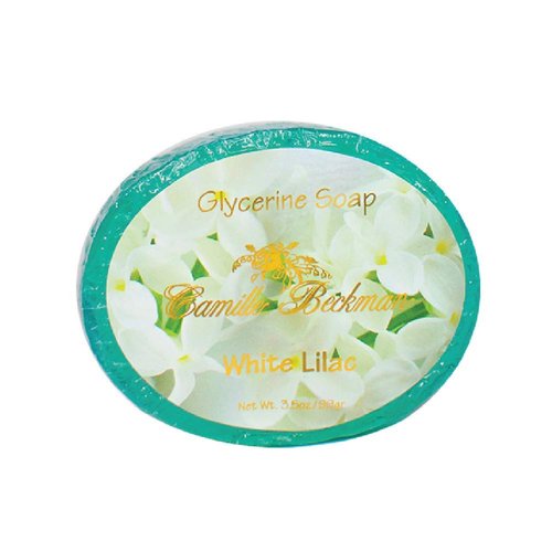 Camille Beckman White Lilac Glycerine Bar Soap for Hands, Face and Body, 3.5 Ounce