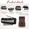12 Pcs Wig Clip With Safety Pins 10-Teeth Hair Extension Snap Invisible Wig Combs Setting Clips to Secure Wig No Sew Hair Extension Clips for Woman Hijab Veil Hair Extensions Hairpieces (Black, Brown)