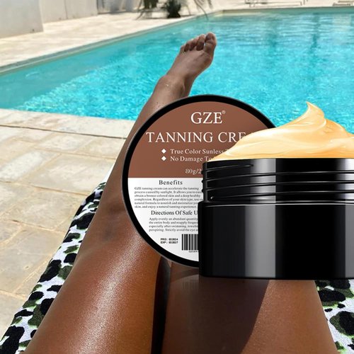 Sunless Tanning Cream Self Tanning Organic Ingredients Fake Tan & Quick Tan for Facial & Legs Bronzer Glow - Natural Glow Instant Sun Sunless Tanning Moisturizer