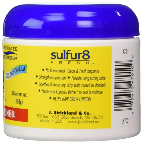 Sulfur 8 Fresh Medicated Anti-dandruff Hair & Scalp Conditioner 4 Oz (3.8 oz net wt.)