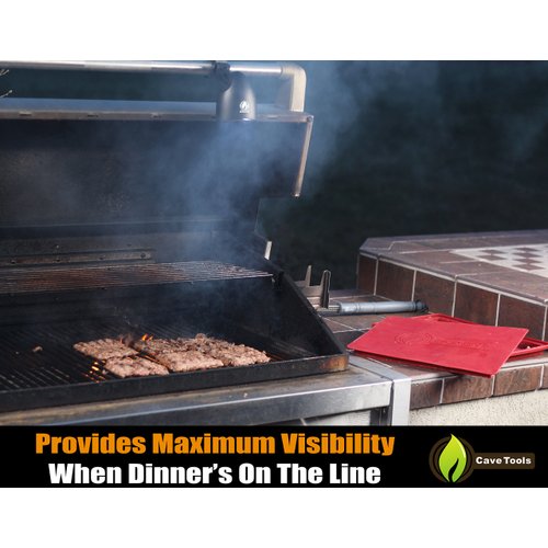 Cave Tools Barbecue Grill Light for Outdoor Grill - Fits Round & Square Bars on Any BBQ Pit - 10 LED for Grilling at Night - BBQ Grill and Smoker Accessories