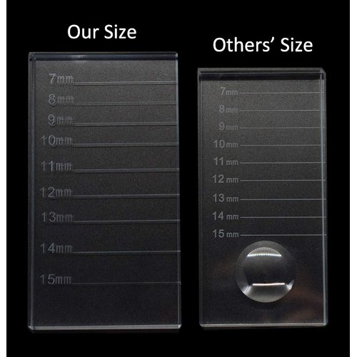 Eyelash Extension Crystal Pallet Lash Holder Tray Bigger Size with Storage Case 4.3x2.4 Inch,7-15 mm