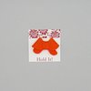 Set of 7 Purple & Orange Felt Bows Alligator Clip or French Barrette (Alligator Clip Right)