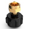 Gogoonike Propane Refill Adapter for 1 lb. Tanks, Propane Adapter Fill 1lb from 20lb, LP Gas Cylinder Tank Coupler Fits QCC1 / Type1 Propane Tank and 1 lb Throwaway Disposable Cylinder (Black)