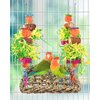 ERKOON Conure Toys, Bird Cockatiel Toys Foraging Swing Mat Parrot Climbing Hammock Wall with Colorful Toys for Birds Shredding Seagrass, Birds Cage Toy Accessories