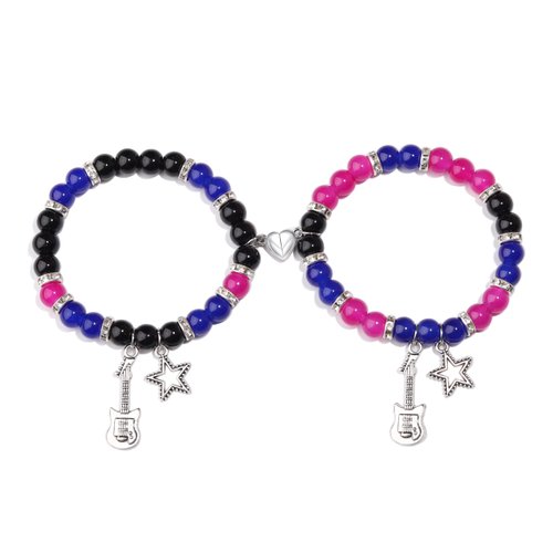 GINAZL Tv Girl Matching Bracelets,Tv Girls Friendship Bracelet for Women Teen Girls Couples Christmas Gifts Couples Bracelet Best for Her Friend Long Distance Bracelet Gift for Gf Bf Bff bestie