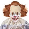 Anogol Wig Cap+ Brown Pennywise Wig Short Wavy Synthetic Wig Brown Wigs Brown Synthetic Wigs Cosplay Costume Wig Anime Outfit for Halloween Party Wig