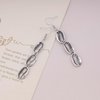 Sttiafay Boho Cowrie Shell Earrings Silver Shell Drop Earrings Vintage Sea Shell Earrings Long Metal Cowrie Earrings Jewelry for Women