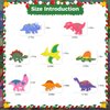 Dinosaur Fridge Magnets for Toddlers,8PCS Full Back Magnetic Educational Refrigerator Magnets for Kids,Cute Rubber Magnets for Babies & Learning Toys