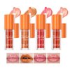 Hulyfw 4Pcs Hydrating Lip Glow Oil,Moisturizing Lip Oil Big Brush Head Long Lasting Hydrating Shimmery Transparent,Glass Lip Glow Oil Nourishing Repairing & Non-sticky Lip Gloss Makeup Set B