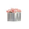 Faship Gorgeous Coral Crystal Floral Hair Comb