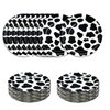 SietDESEO 50 PCS Cow Print Plates 7 Inch Cow Paper Plates for Birthday Party Baby Shower Decoration Disposable Party Plates