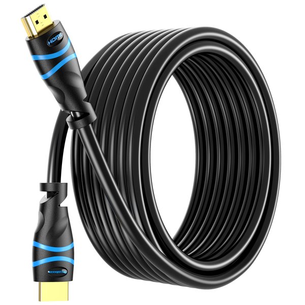 BlueRigger 4K HDMI Cable 35FT (4K 30Hz, HDR10, in-Wall CL3 Rated, High Speed, HDCP2.3, eARC) - Long HDMI Cable Compatible with Home Theatre, HDTV, Gaming Consoles, Streaming Devices