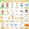 EFO SHM Doctor Kit for Kids, 34 Pcs Kids Doctor Playset kit for Toddlers 3-5 with Medical Storage Bag & Real Stethoscope, for Boys and Girls Fun Role Playing Game, Doctor Play for Kids Toddlers