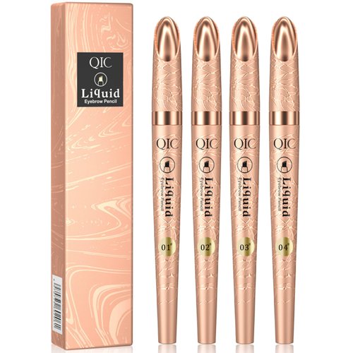 Eyebrow Pencil - 3D Microblading Eyebrow Tattoo Pencil 4 Fork Tip - Microblading Eyebrow Pen - Waterproof Eye Brow Pencils - Eyebrow Eye Makeup Long-Lasting Waterproof Natural Eyebrow Hair