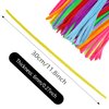 pson 100PCS 11.8 Inch Bright Colors Pipe Cleaners Chenille Stems, Art and Craft Thick Fuzzy Wire