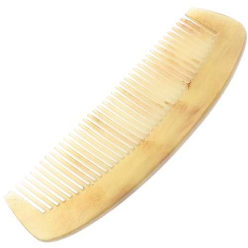 FOYTOKI Natural Horn Static Hair Comb Portable Hair Smoothing Comb for Detangling and Preventing Hair Loss for All Hair Types