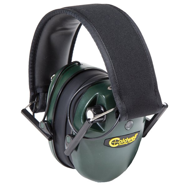 Caldwell unisex adult Green E Max Electronic Hearing Protection Low Profile, Green, Youth US