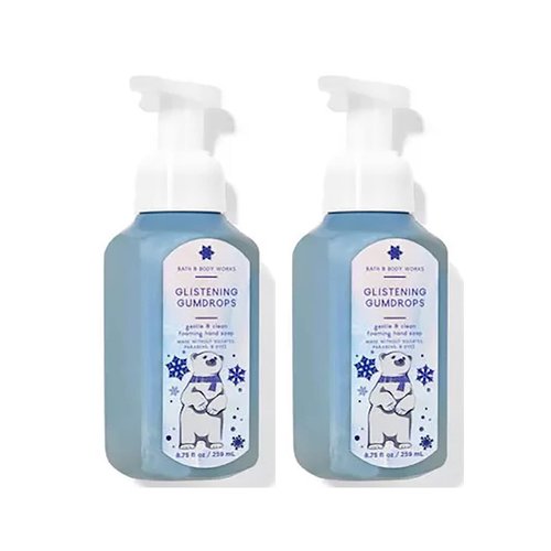 Bath and Body Works Gentle Foaming Hand Soap 8.75 Ounce 2-Pack (Glistening Gumdrops)