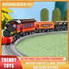 Train Building Blocks Sets STEM Model Toys Building Mini Bricks Kits with Train Tracks DIY Construction Educational Gift 578pieces for 8+ Kids (Steam)