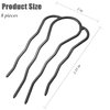 8 Pieces Hair Side Combs, Metal Hair Fork Clip Hair Pins for Buns 4 Prong Hair Updo U-Shape Hair Sticks for Women Hair Styling Tool Accessories