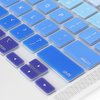 ProElife Ultra Thin Silicone Keyboard Cover Skin for MacBook Air 13 Inch 2021 2020 with Touch ID (MODLE A2179 and A2337 Apple M1 Chip, US Layout) Keyboard Accessories Protector (Ombre Blue)
