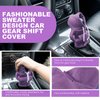 Gear Shift Hoodie, Universal Car Shift Knob Cover, Mini Hoodie for Car Shifter, Automotive Interior Cute Gadgets Car Accessories and Decorations Purple