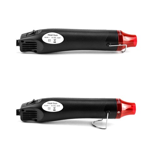 QWORK Heat Gun, 110V 300W Hot Air Gun Tools Shrink Gun with Stand and Power Cord, for Shrinking Wrapping PVC, DIY Embossing and Drying Paint