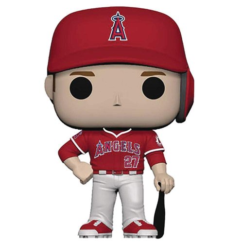 POP! Sports MLB Los Angeles Angels, Mike Trout Away Jersey Action Figure (Bundled with Pop Box Protector to Protect Display Box)