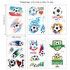 Konsait Football Tattoos Soccer Ball Tattoos Kids Children Temporary Transfer Tattoos Boys Birthday Party Bag & Stocking Fillers, 142PCS