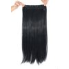 MapofBeauty 24" Long Straight Clip in Hair Extensions Hairpieces (Black)