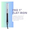 CORTEXPRO Flat iron 1'' - One-Pass Digital Heat Tourmaline Ceramic Plates with Carrying Case - Hair Straightener Flat Iron, planchas de cabello professional, hair straightener and curler 2 in 1