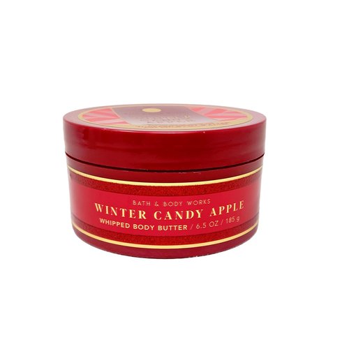 Bath & Body Works Winter Candy Apple Body Butter with a Natural Oats Bar Soap