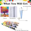 Axquilon Paint by Numbers Kit for Adults Beginner-Tree of Life Adult Paint by Number Kits on Canvas, Easy Adults' Paint-by-Number Kits Oil Painting Craft Supplies for Gift Home Wall Decor 16 x 20in
