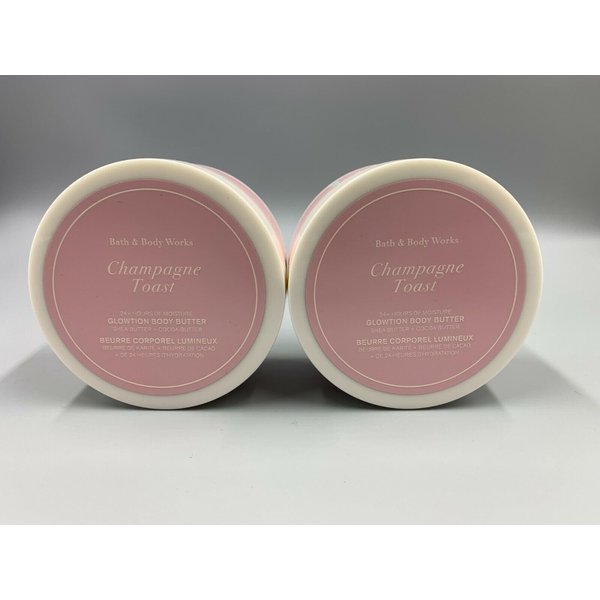 2 Champagne Toast Shea & Cocoa Body Butter 6.5 oz ea Glowtion