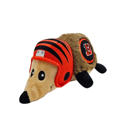 NFL Cincinnati Bengals Plush Hedgehog Toy for Dogs & Cats, Cool Soft Pet Toy for Fun and Interactive Play, Dog Chew Toy with Squeaker, Licensed Hot Pet Toy