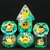 Cusdie 7-Die DND Dice, Polyhedral Dice Set Filled with Animal, Animal Dice Set for Role Playing Game Dungeons and Dragons D&D Dice MTG Pathfinder (Yellow Duck)