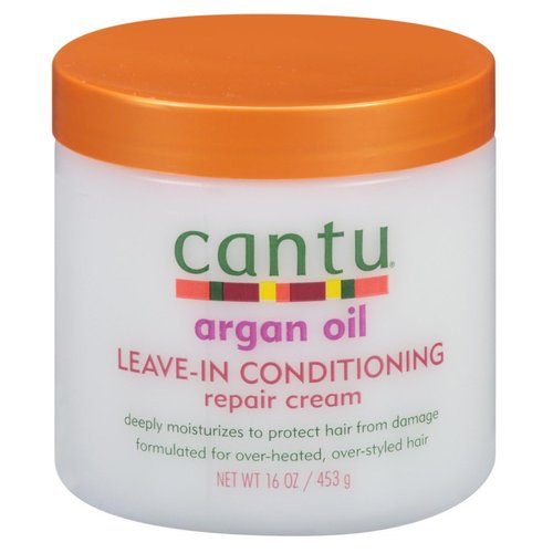 Cantu Argan Oil Leave-In Conditioning Repair Cream 16oz (2 Pack)