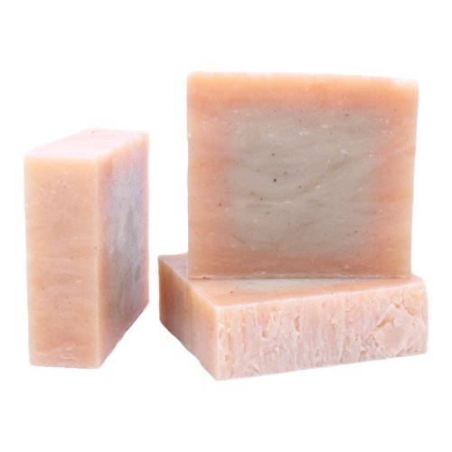 Zesty Ginger Natural Soap Bar with Lime and Ginger Scent, Infused with Hibiscus Powder for Gentle Exfoliation - Handcrafted by Pleasant Run Farms Candle Co.