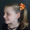 6pc Halloween Scrunchies for Women Girls Big Satin Hair Scrunchies for Halloween Cute Patterns Orange Black Green Scrunchy Ponytail Holder Hair Bands Halloween Hair Accessories