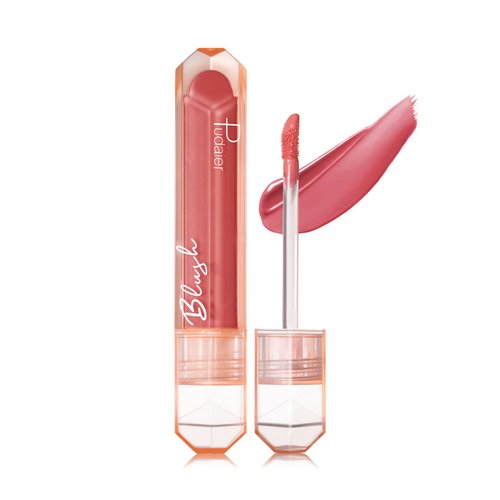 Pudaier Liquid Blush, Long-lasting Blush for Cheeks High-pigment Colors Velvet Cream Blush Natural Looking Makeup Blush